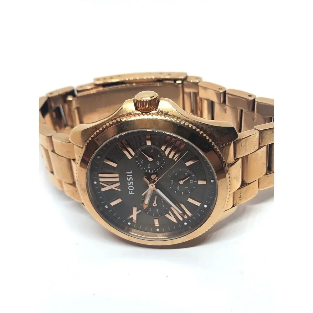 Fossil AM4533 Women's Stainless Steel Analog Taupe Dial Quartz Wrist Watch RK322